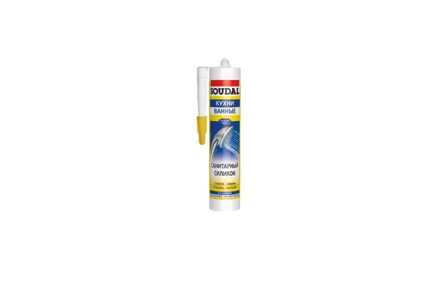Sealant silicone sanitary white 280мл - Інтернет-магазин Dinmark