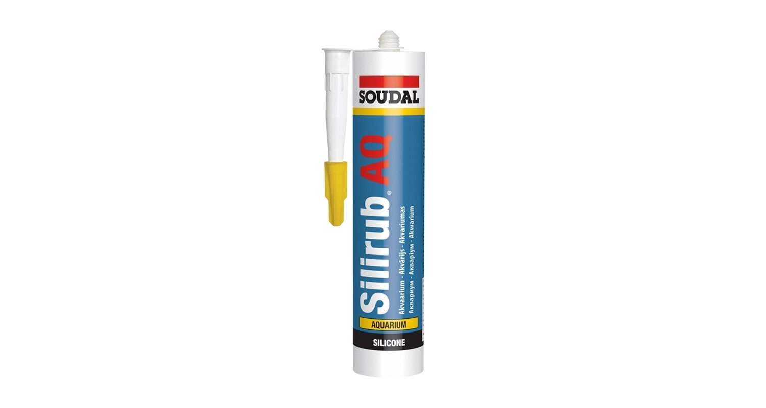 Клей-герметик силиконовый для аквариумов SILIRUB AQ SOUDAL