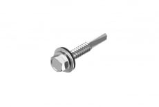 DIN 7504 K zinc Self-tapping screw with hexagonal head with extended drill bit and EPDM washer - Інтернет-магазин Dinmark