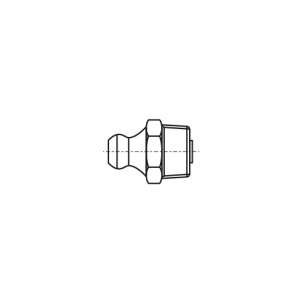 DIN 71412-А А1 Пресс-масленка гидравлическая прямая 180 градусов - Dinmark