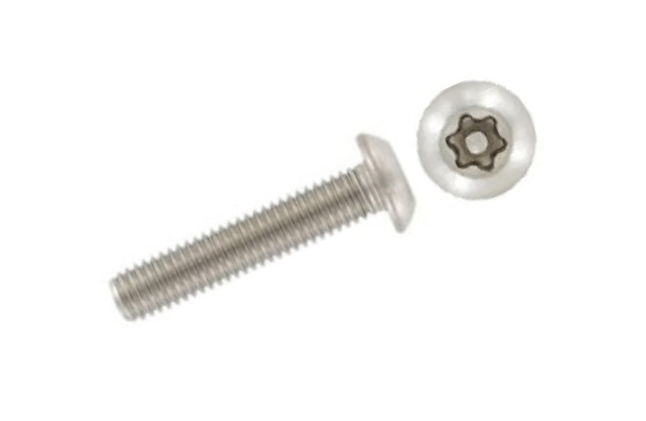 ISO 7380-1 A2 Anti-vandal bolt with a semicircular head Torx+PIN