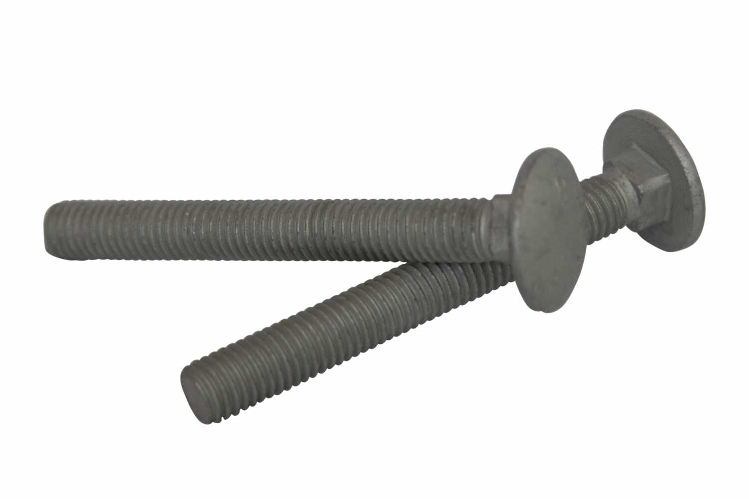 DIN 603 4.8 zinc plated Bolt with a semicircular head and a square headrest