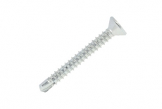 WSPCV-B zinc Self-tapping screw with countersunk head and drill bit for PVC Wkret-Met - Інтернет-магазин Dinmark
