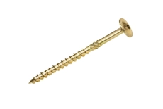 WKCP zinc yellow Structural carpentry self-tapping screw with semicircular head and press washer Wkret-Met