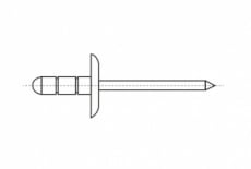 MULTIGRIP Al/A2 rivet with an enlarged Bralo shoulder - Інтернет-магазин Dinmark