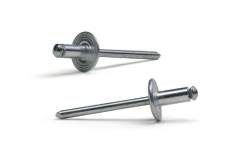 Rivet four-petal Al/St with an enlarged shoulder Bralo
