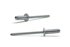 Rivet grooved Al(Mg3.5)/St with flat shoulder Bralo