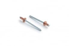 ISO 16582 Cu/St Extraction rivet with flat shoulder Bralo - Інтернет-магазин Dinmark