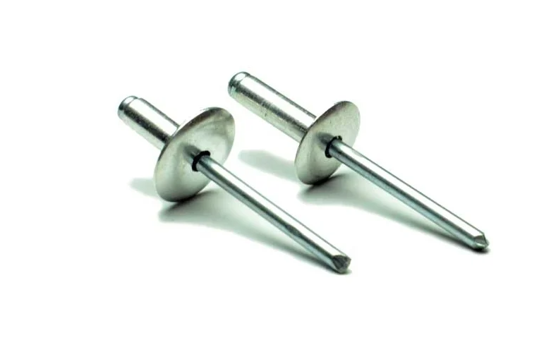 ISO 15973 Al/St Extraction hermetic rivet with flat enlarged shoulder Bralo