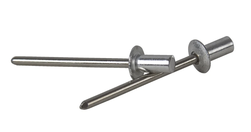 ISO 15973 Al/A2 Rivet, exhaust-tight, with a flat shoulder, Bralo