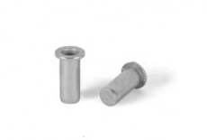 Zinc rivet nut with enlarged shoulder, cylindrical fluted closed Bralo - Інтернет-магазин Dinmark