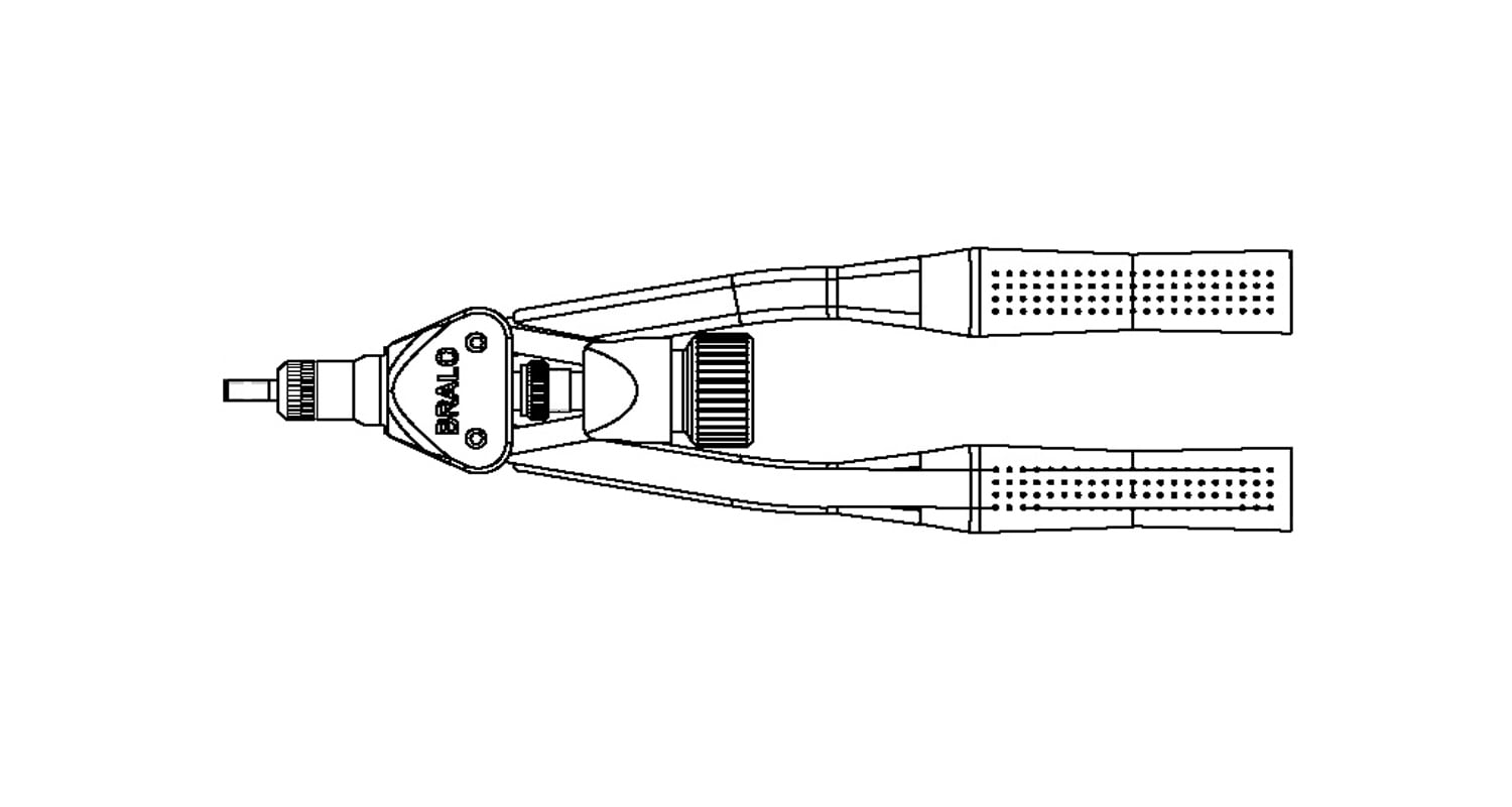 Пістолет ручний для клепальних гайок TR-312 Bralo креслення