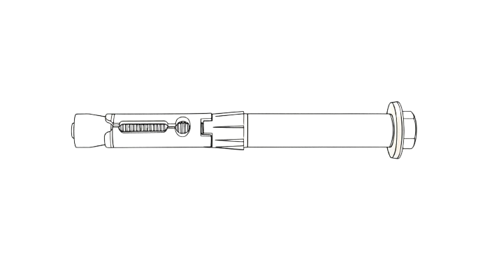 HDA-B Aнкер 16х120/М10/40 болт 8,8 цинк креслення