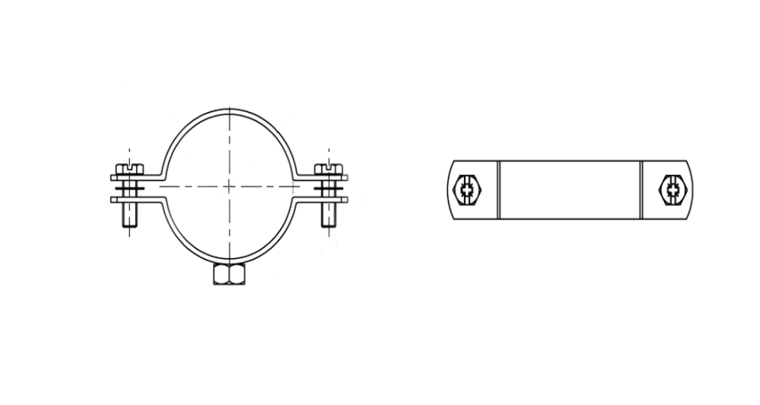 ART 60 A2 Pipe clamp креслення