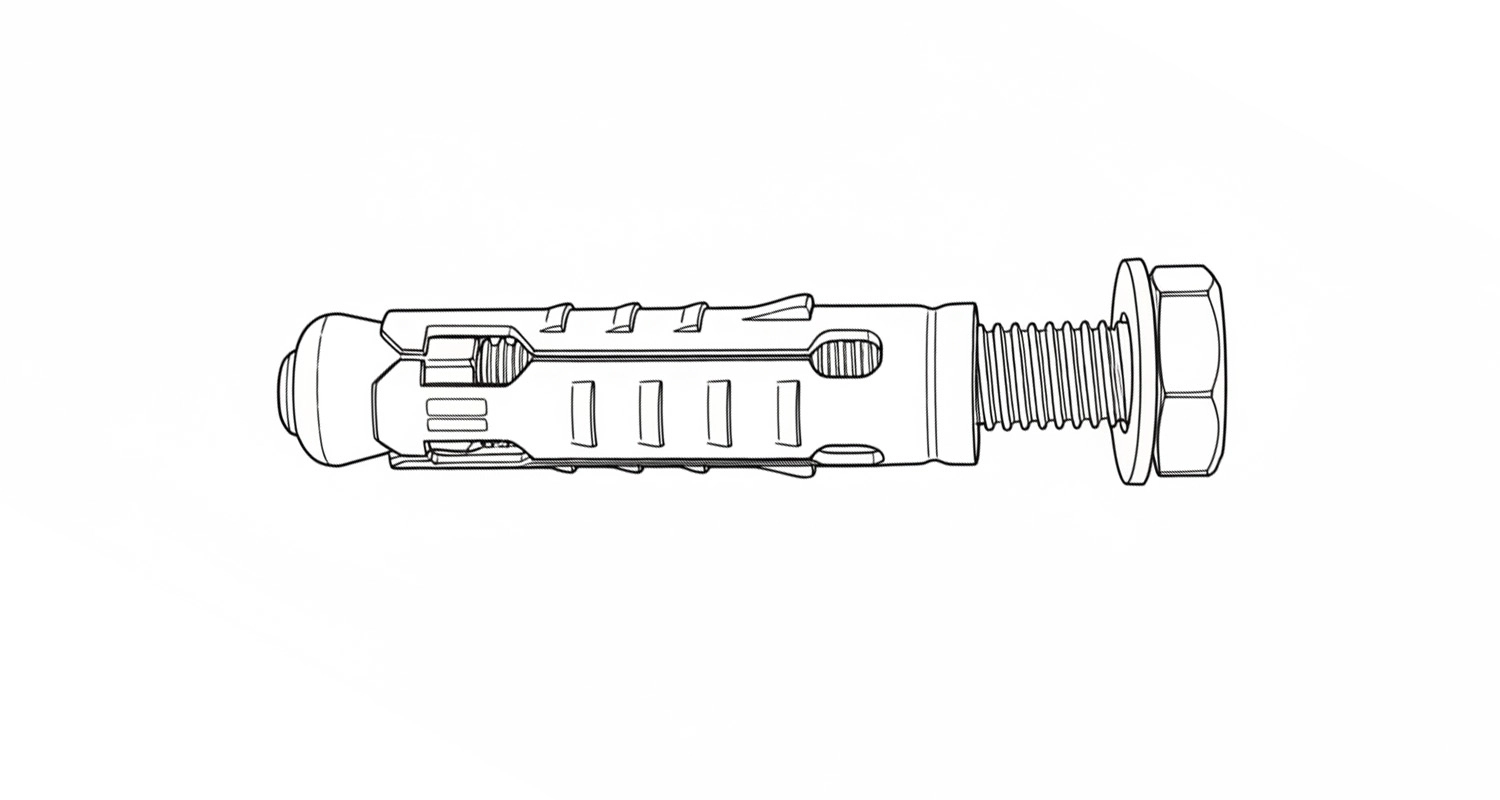 Aнкер LEM-B 15х80/М10 болт цинк креслення