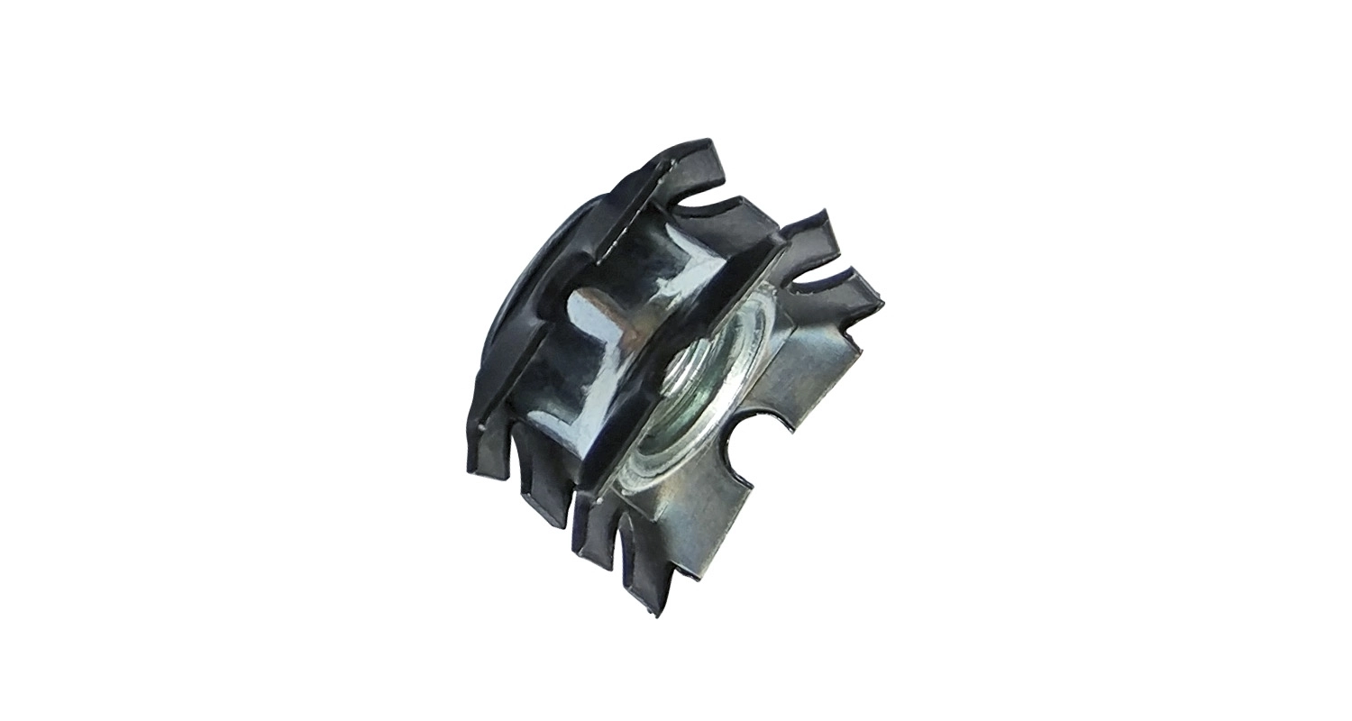 Zinc cap nut for square pipe