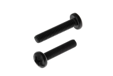 Schrauben DIN 7985 M4x8 4,8 Zink-Nickel Schwarz PH2