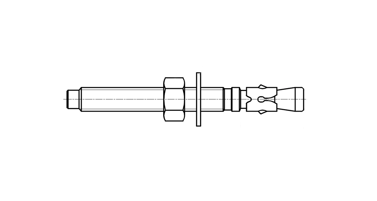 AN 217 Delta Анкер клиновий креслення