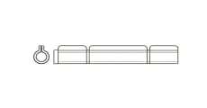 ART 8129 Weld-on hinge with 3 wings - Інтернет-магазин Dinmark