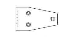 ART 8341 Угловой широкий кронштейн - Інтернет-магазин Dinmark