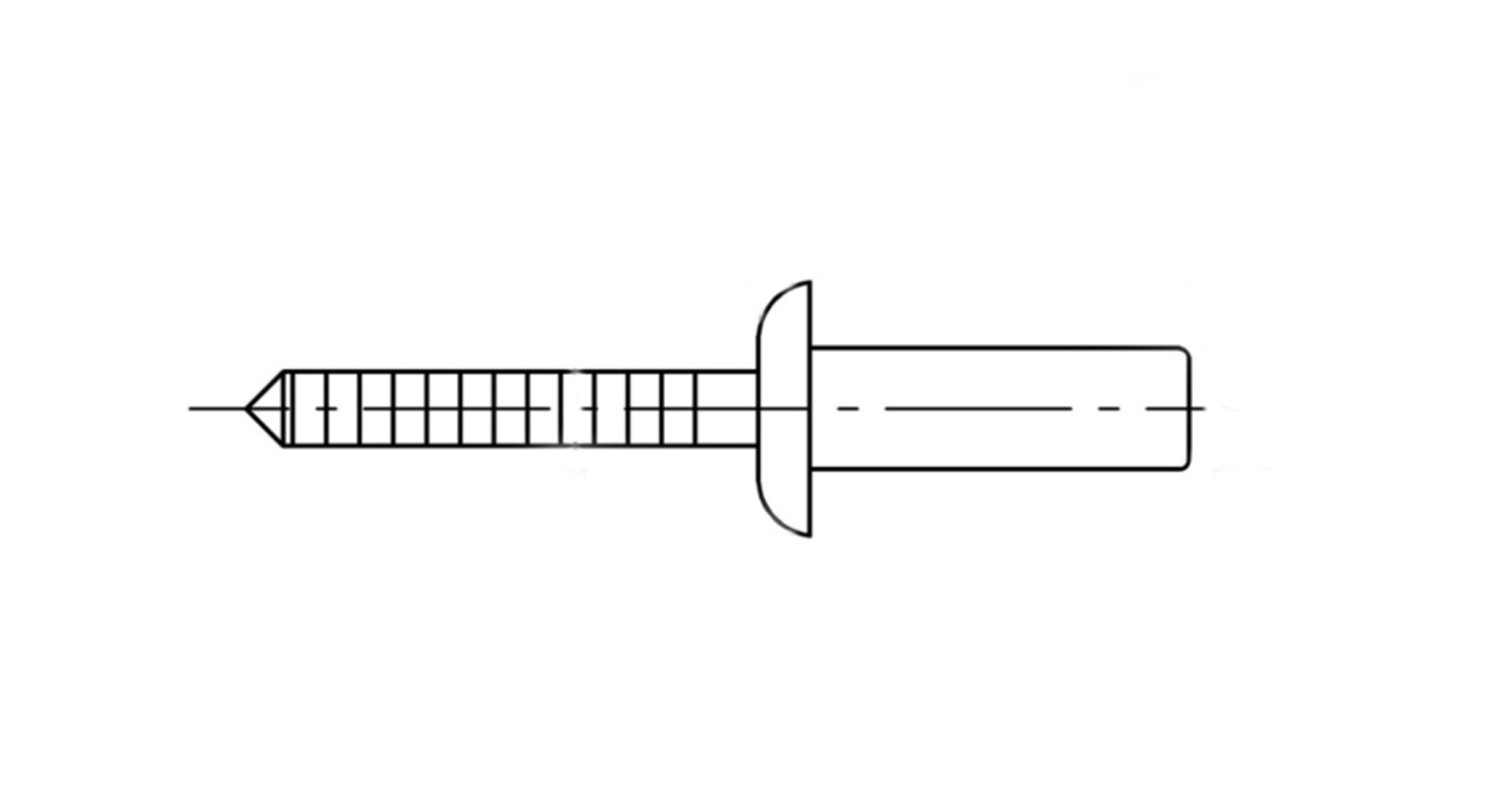 Niet DIN 7337 M6,4x20 A4/A4 luftdicht креслення