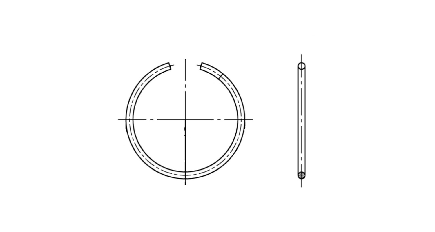 Ring DIN 9926 d8 A1 креслення