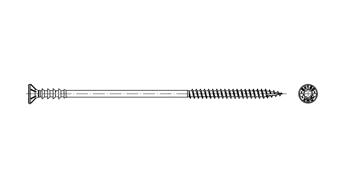 Schraube WDS d6х100 Zink TX30 Domax креслення