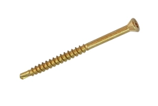 HW-F Yellow Zinc Countersunk Screw with Drill Bit