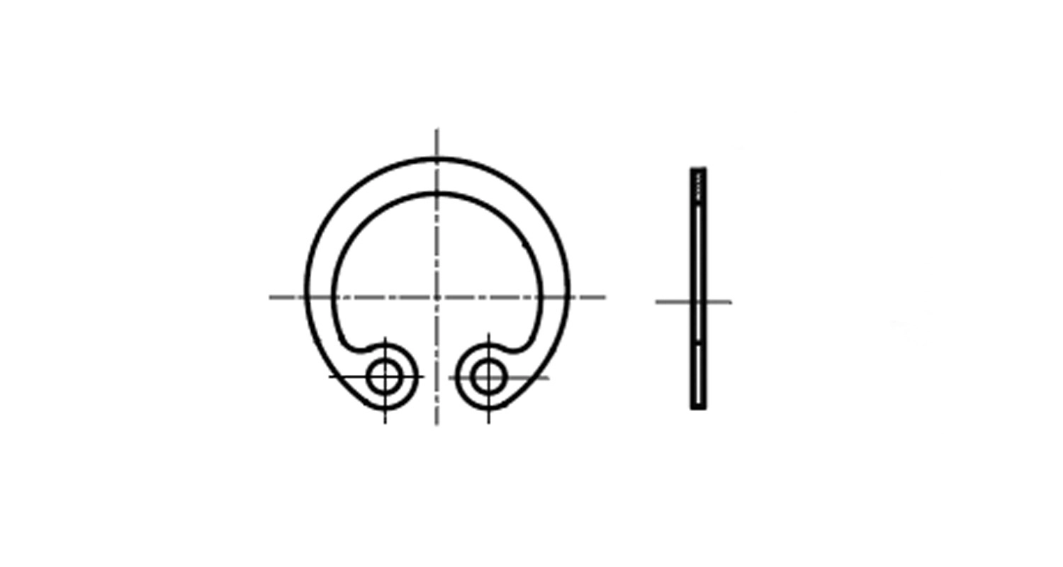 Bausatz ringe DIN 472 VRO 02 M10-M60 креслення