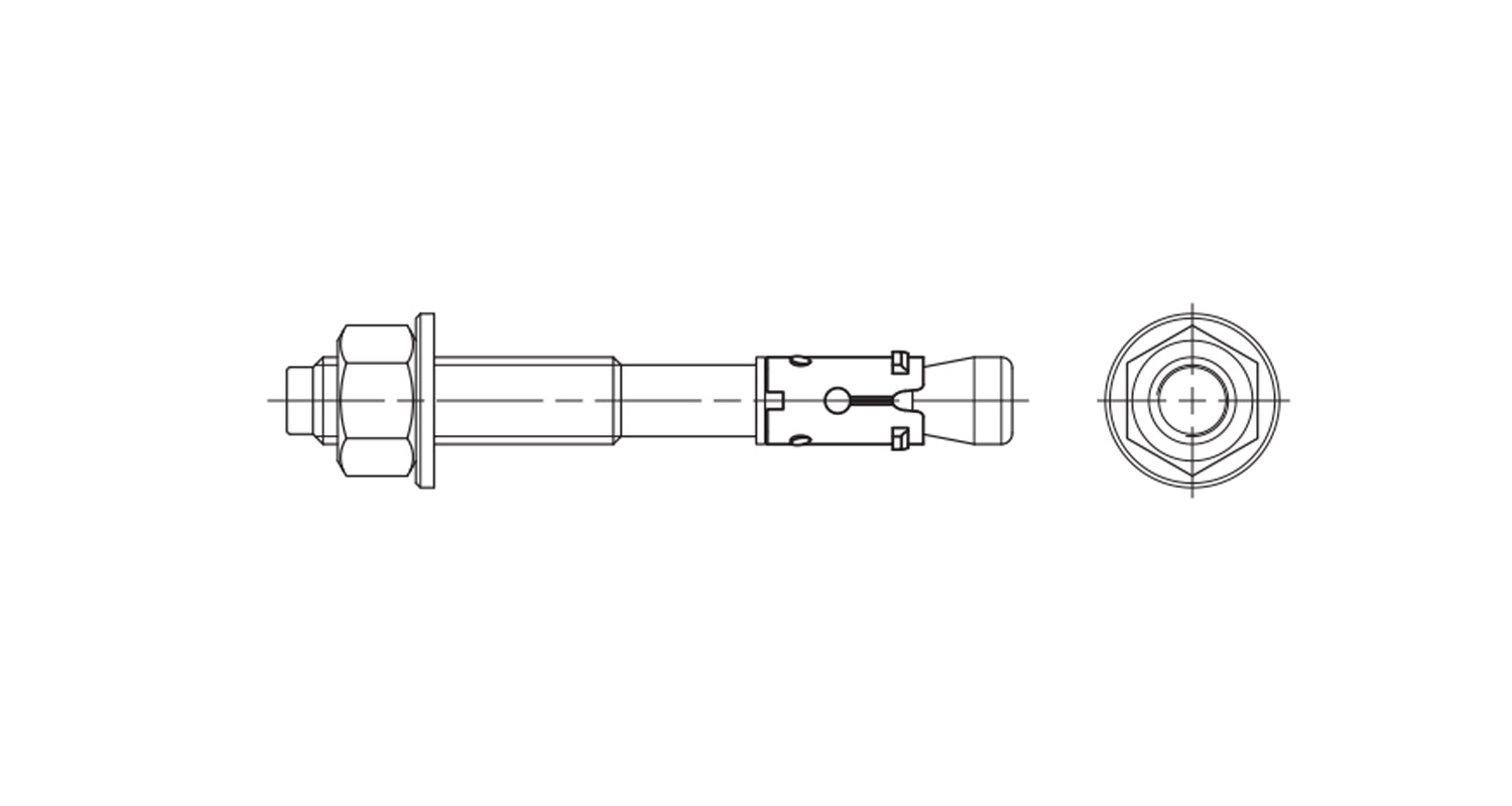 Verankerung R-HPTII М8x85 A4 RAWLPLUG креслення