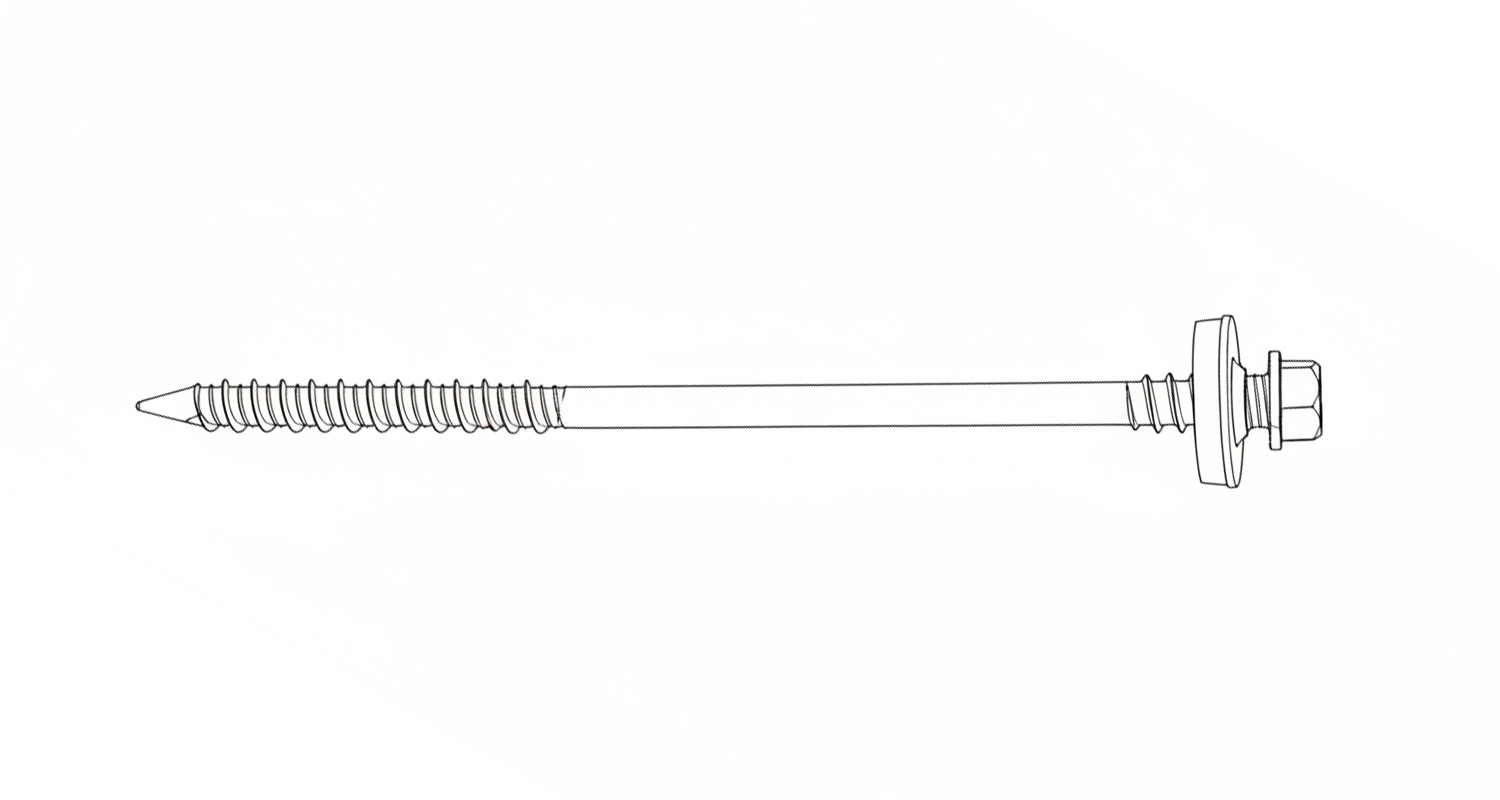 Schrauben TEX-HSB 6,3/7,0х140 Ruspert креслення