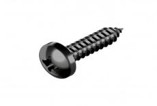 DIN 7981-C oxide Self-tapping screw with a half-round head PH