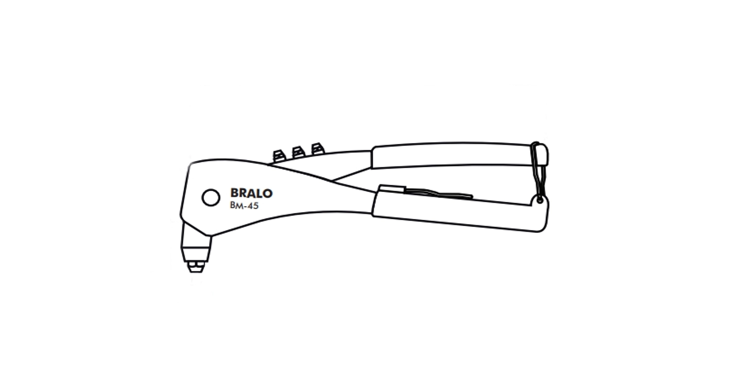 Пистолет ручний BM-45 d2,4-5,0 Bralo креслення