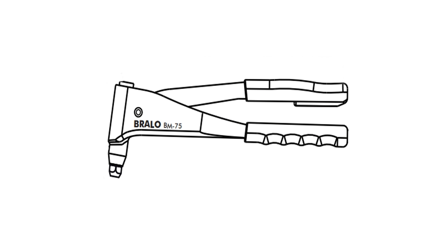 Manual rivet gun BM-75 Bralo креслення