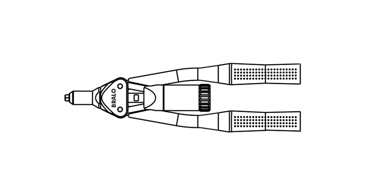 Пістолет ручний для заклепок BM-164 Bralo креслення