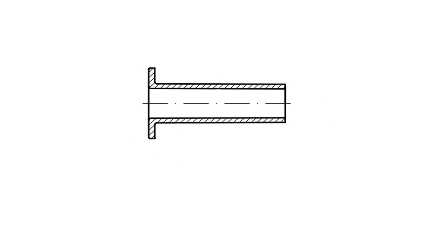 Rivet DIN 7338-С d5x20 copper креслення