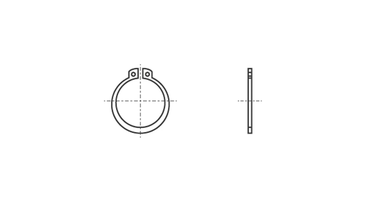 DIN 471 SST / 1.4122 Кільце стопорне зовнішнє
