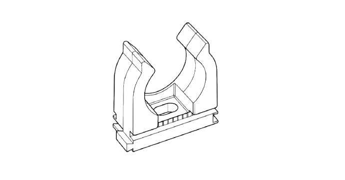 Хомут ECLIP M25 поліпропілен креслення