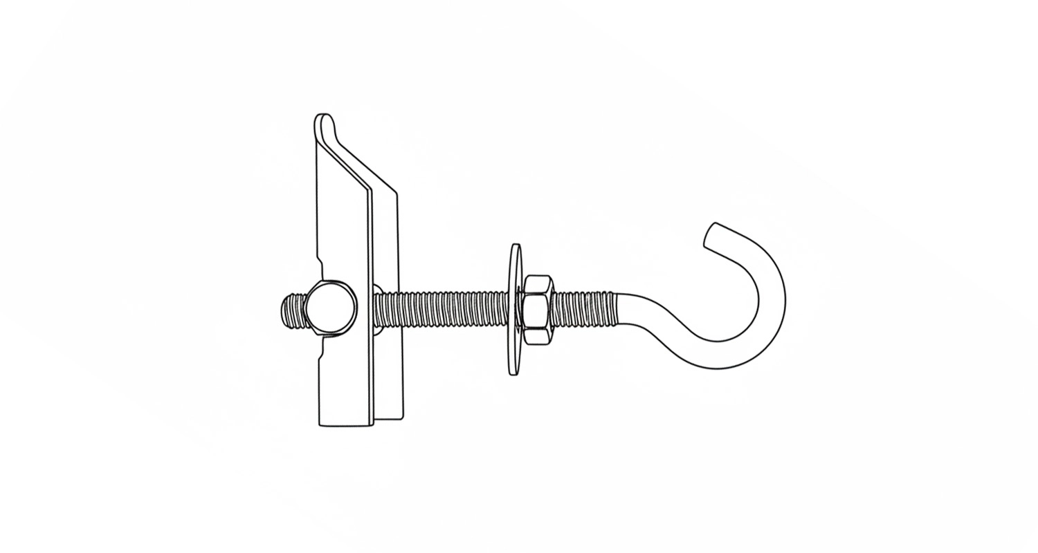  MTA-C zinc anchor with open ring for hollow and sheet substrates креслення
