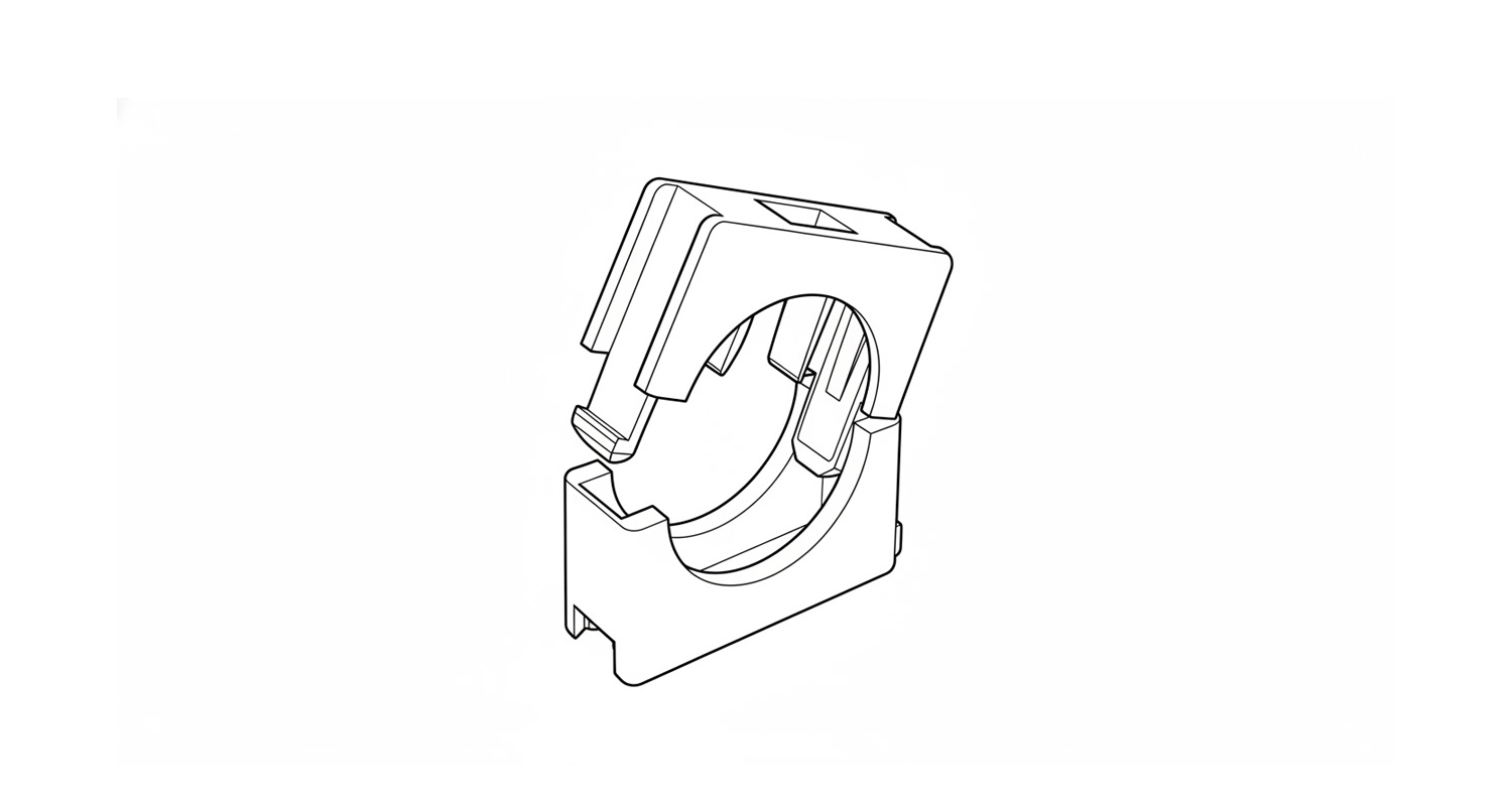 Хомут ECAV M8-12 нейлон креслення