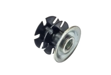 Гайка цинк забивная корончатая для круглой трубы с фланцем