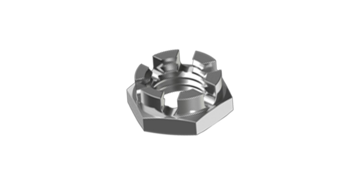 DIN 979 zinc Low flare nut with fine thread pitch