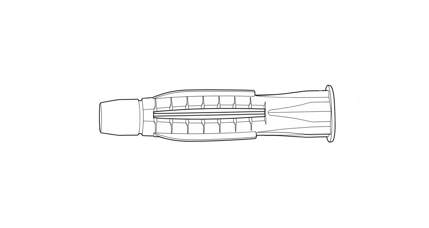 Дюбель поліетилен TPFC креслення