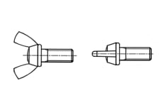 Гвинт DIN 316 M8x40 цинк платковий амер.форма