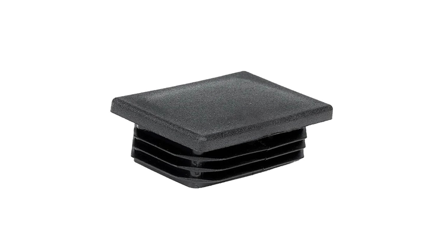AN 284 polyamide Plastic plug for rectangular pipe black