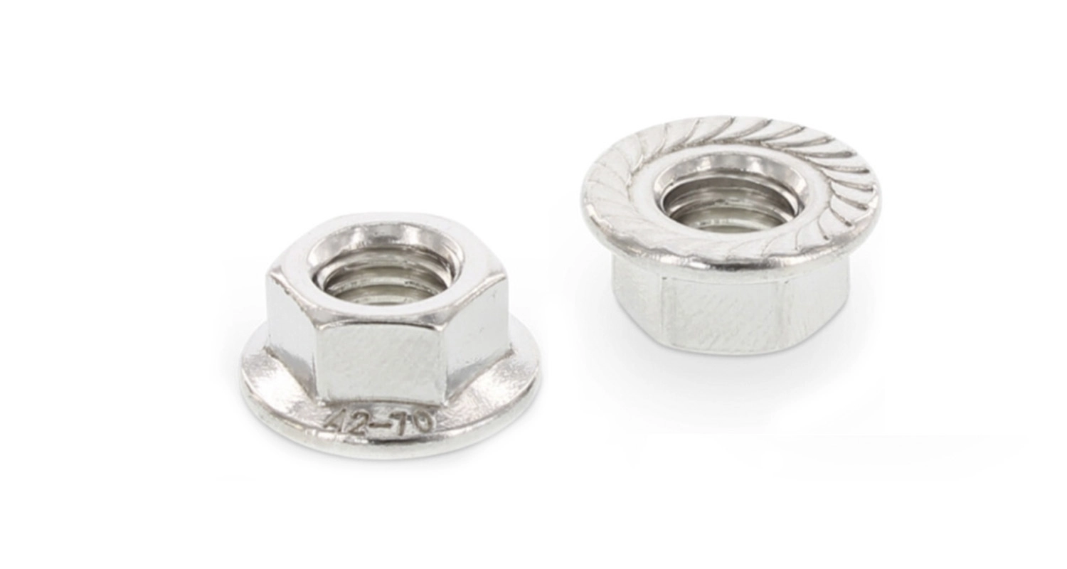 Nut DIN 6923 M8 A2 jagged Gleitmo 625