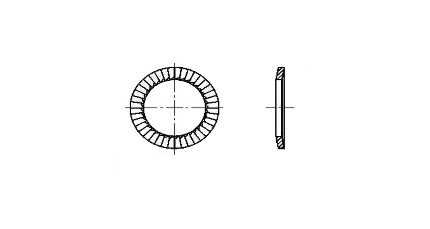 Washer ART 9250 M12(13) A2 typ S креслення