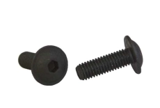 ISO 7380-2 10.9 zinc-nickel black Bolt with semi-round head and internal hexagon