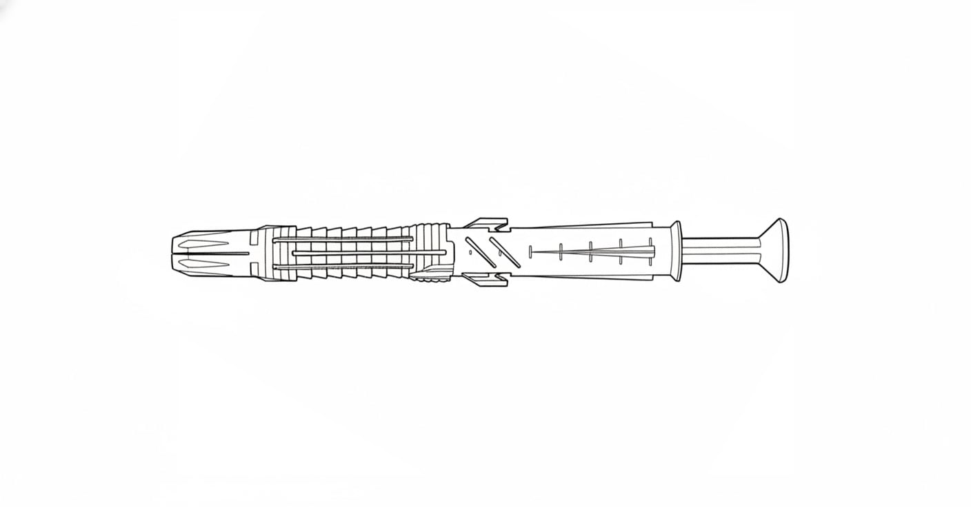 Дюбель PROLONGI-C 10х145/75 нейлон креслення