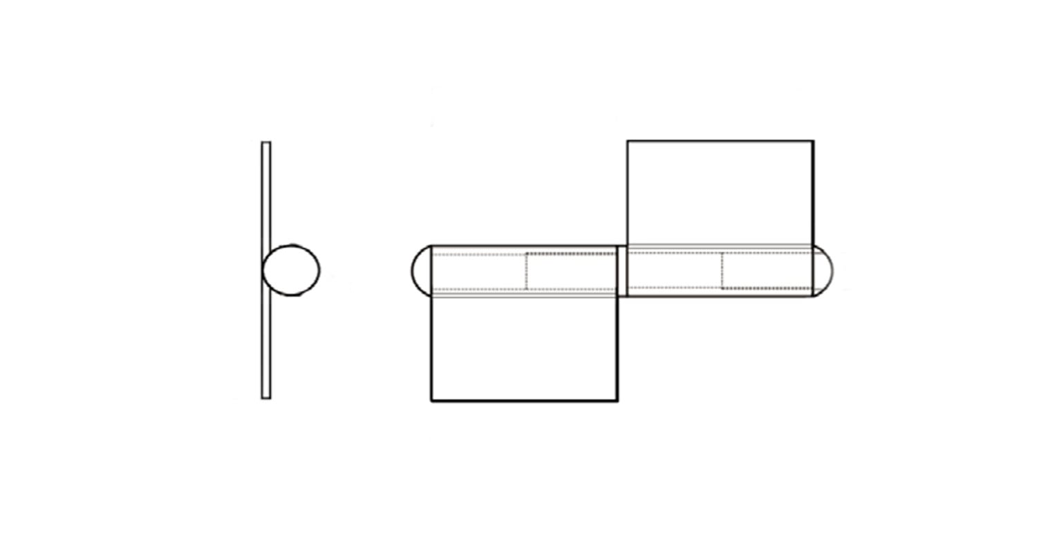 Pętla ART 8131 82 mm prawa креслення